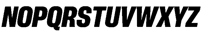 PPNeueCorp NarrowUltraboldItalic Instance 4ac03837 Font UPPERCASE