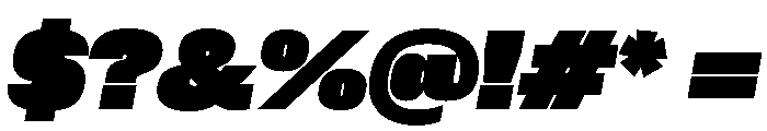 PPNeueCorp NormalBlackItalic Instance Font OTHER CHARS