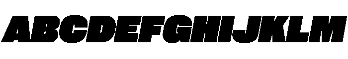 PPNeueCorp NormalBlackItalic Instance Font UPPERCASE