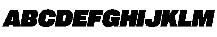 PPNeueCorp NormalHeavyItalic Instance 3834253a Font UPPERCASE