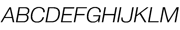 PPNeueCorp NormalLightItalic Instance Font UPPERCASE