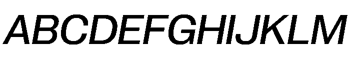PPNeueCorp NormalMediumItalic Instance Font UPPERCASE