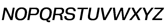 PPNeueCorp NormalMediumItalic Instance Font UPPERCASE