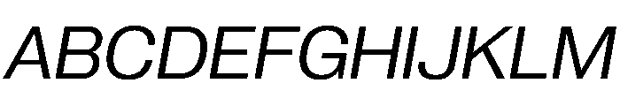 PPNeueCorp NormalRegularItalic Instance Font UPPERCASE