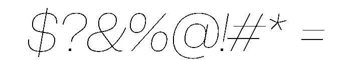 PPNeueCorp NormalThinItalic Instance Font OTHER CHARS