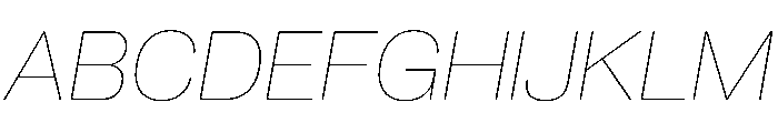 PPNeueCorp NormalThinItalic Instance Font UPPERCASE