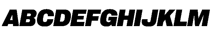 PPNeueCorp NormalUltraboldItalic Instance 9d3799fa Font UPPERCASE