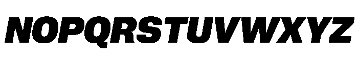 PPNeueCorp NormalUltraboldItalic Instance 9d3799fa Font UPPERCASE