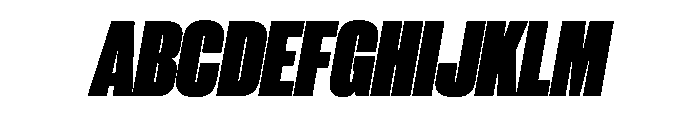 PPNeueCorp TightBlackItalic Instance 5dbe0077 Font UPPERCASE
