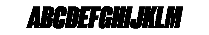 PPNeueCorp TightBlackItalic Instance Font UPPERCASE