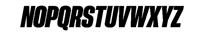 PPNeueCorp TightHeavyItalic Instance Font UPPERCASE