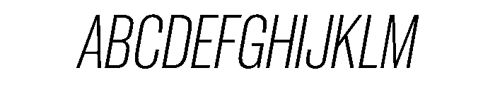 PPNeueCorp TightLightItalic Instance Font UPPERCASE