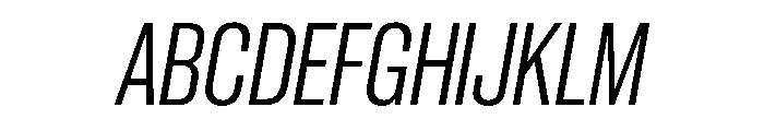 PPNeueCorp TightRegularItalic Instance Font UPPERCASE