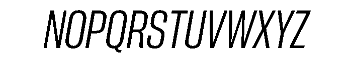 PPNeueCorp TightRegularItalic Instance Font UPPERCASE