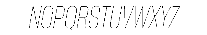 PPNeueCorp TightThinItalic Instance 2b4b269a Font UPPERCASE