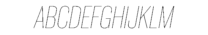 PPNeueCorp TightThinItalic Instance Font UPPERCASE