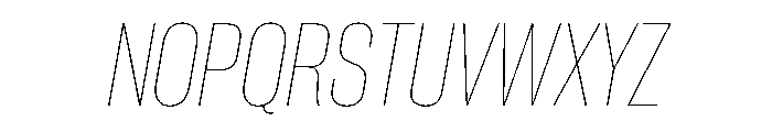 PPNeueCorp TightThinItalic Instance Font UPPERCASE