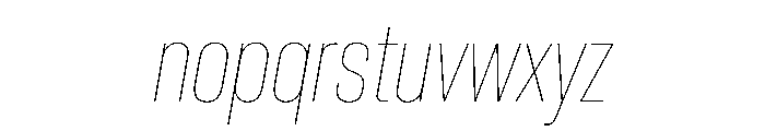 PPNeueCorp TightThinItalic Instance Font LOWERCASE