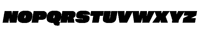 PPNeueCorp WideBlackItalic Instance Font UPPERCASE