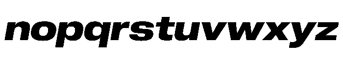 PPNeueCorp WideBoldItalic Instance Font LOWERCASE