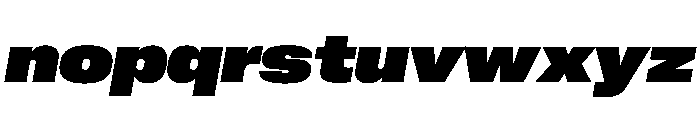 PPNeueCorp WideHeavyItalic Instance Font LOWERCASE