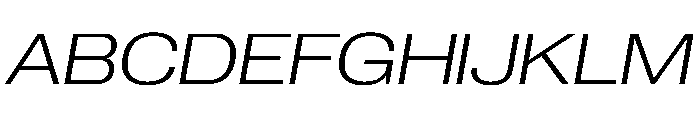 PPNeueCorp WideLightItalic Instance Font UPPERCASE