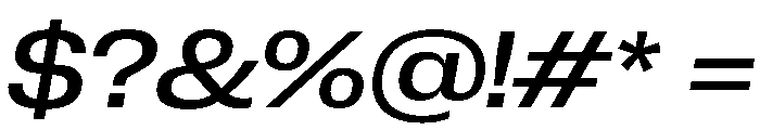 PPNeueCorp WideMediumItalic Instance Font OTHER CHARS