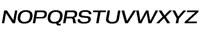 PPNeueCorp WideMediumItalic Instance Font UPPERCASE
