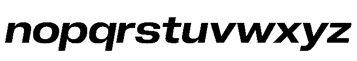 PPNeueCorp WideSemiboldItalic Instance Font LOWERCASE