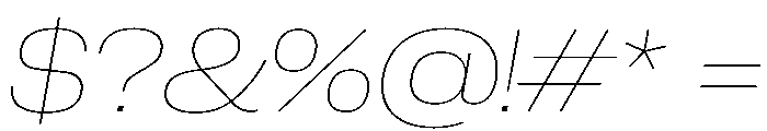 PPNeueCorp WideThinItalic Instance Font OTHER CHARS