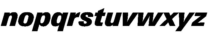 PPNeueGstaad CompactBlackItalic Instance Font LOWERCASE
