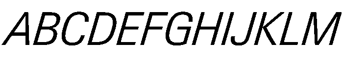 PPNeueGstaad CompactLightItalic Instance Font UPPERCASE