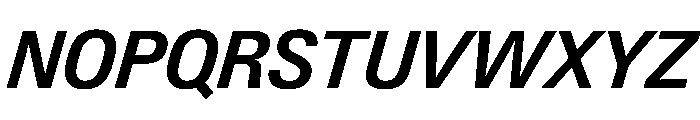 PPNeueGstaad CompactSemiboldItalic Instance Font UPPERCASE