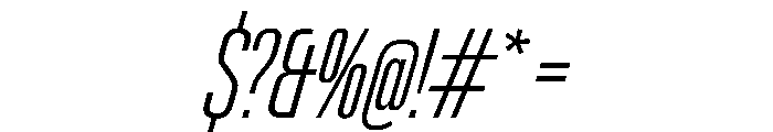 PPNeueGstaad CompressedExtralightItalic Instance Font OTHER CHARS