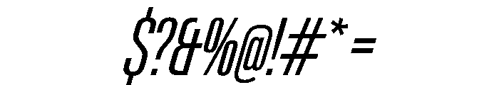 PPNeueGstaad CompressedLightItalic Instance Font OTHER CHARS