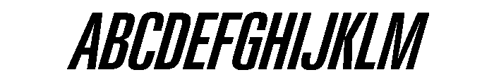 PPNeueGstaad CompressedMediumItalic Instance Font UPPERCASE