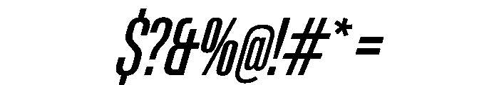 PPNeueGstaad CompressedRegularItalic Instance Font OTHER CHARS
