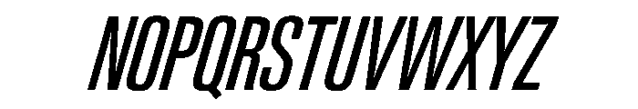 PPNeueGstaad CompressedRegularItalic Instance Font UPPERCASE