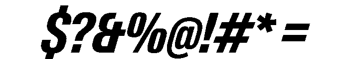 PPNeueGstaad CondensedBoldItalic Instance Font OTHER CHARS