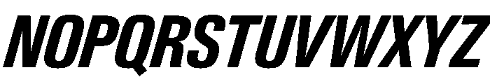 PPNeueGstaad CondensedBoldItalic Instance Font UPPERCASE