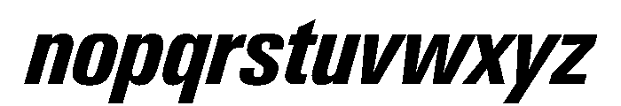 PPNeueGstaad CondensedBoldItalic Instance Font LOWERCASE
