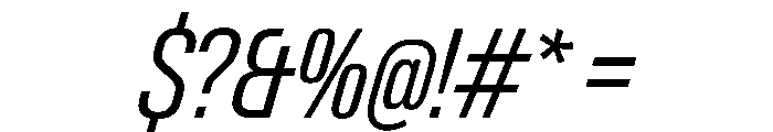 PPNeueGstaad CondensedLightItalic Instance Font OTHER CHARS