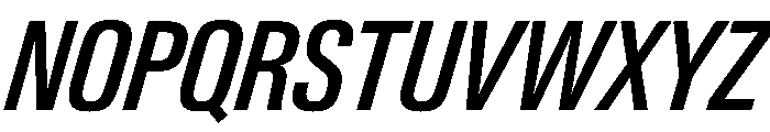 PPNeueGstaad CondensedMediumItalic Instance Font UPPERCASE