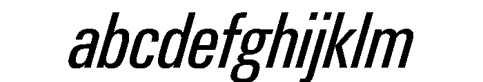 PPNeueGstaad CondensedRegularItalic Instance FONT