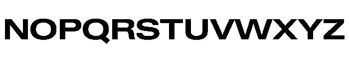 PPNeueGstaad ExpandedBold Instance Font UPPERCASE