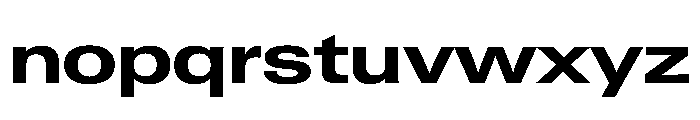 PPNeueGstaad ExpandedBold Instance Font LOWERCASE