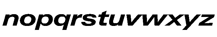 PPNeueGstaad ExpandedBoldItalic Instance Font LOWERCASE
