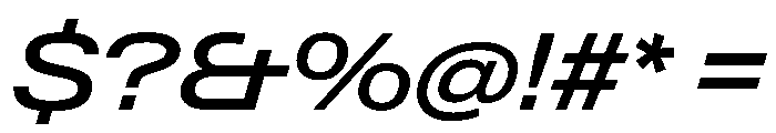 PPNeueGstaad ExpandedMediumItalic Instance Font OTHER CHARS