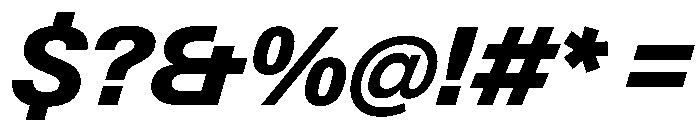 PPNeueGstaad ExtraboldItalic Instance Font OTHER CHARS
