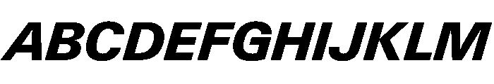 PPNeueGstaad ExtraboldItalic Instance Font UPPERCASE